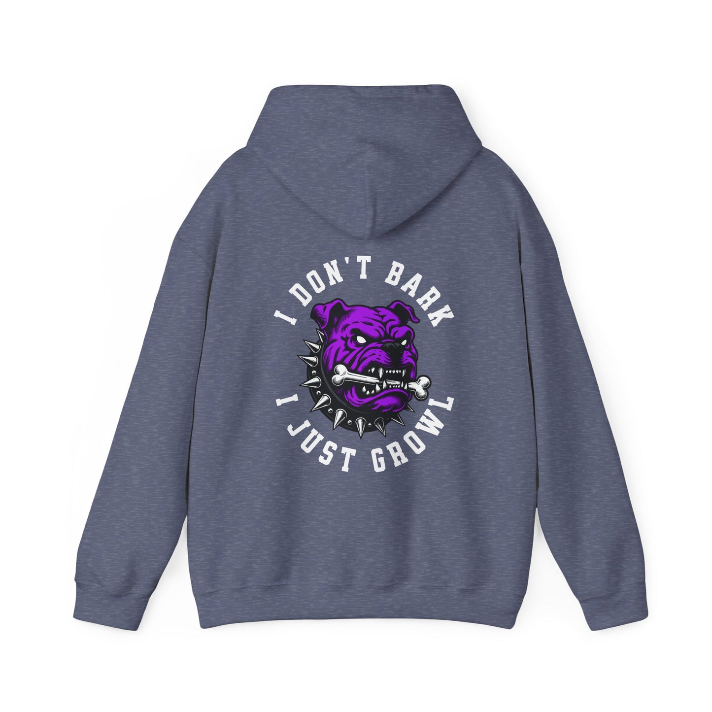 One Last Design Unisex Heavy Blend Hooded Sweatshirt | I Don't Growl I Just Bark