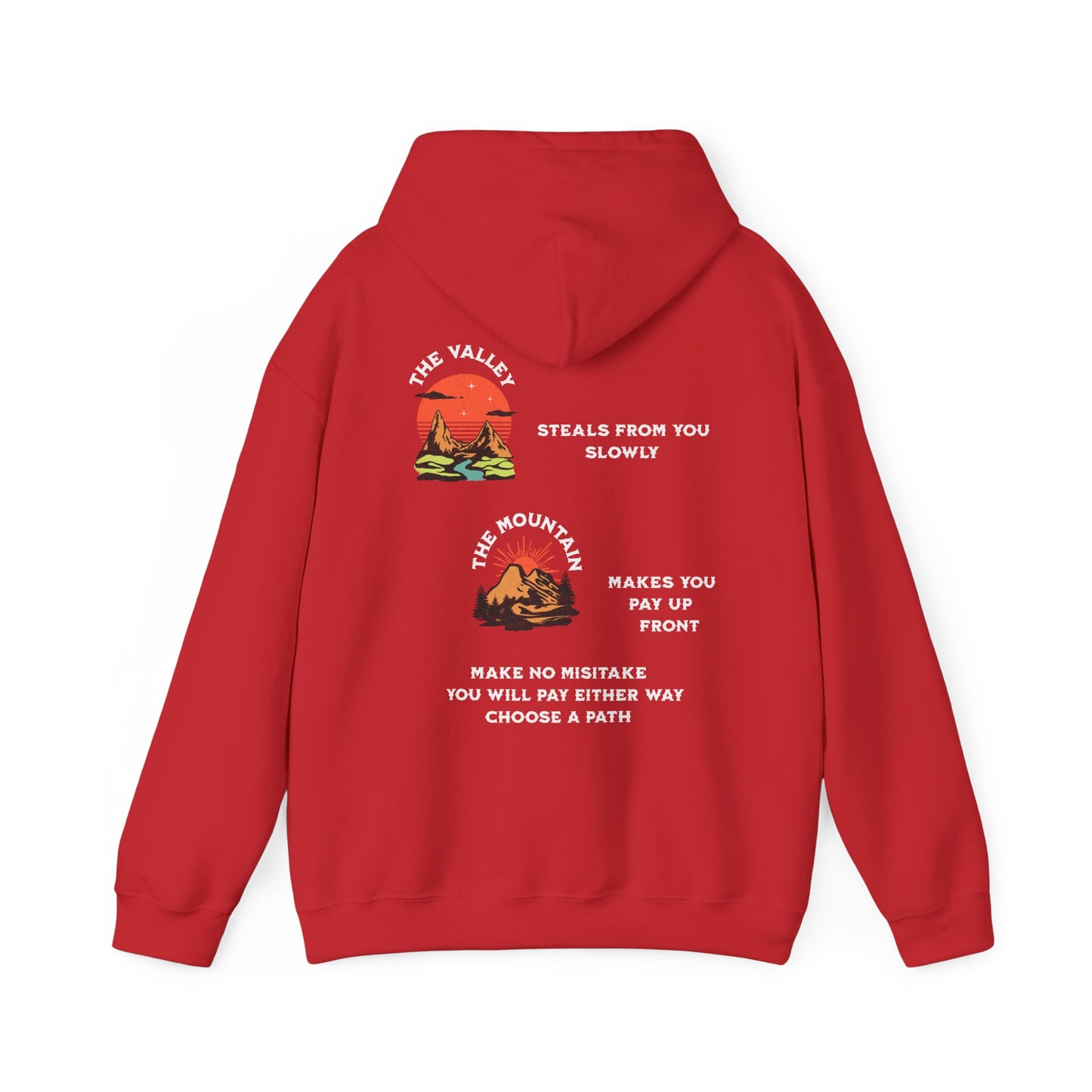 One Last Design Unisex Heavy Blend Hooded Sweatshirt | From The Valley To The Mountain Top