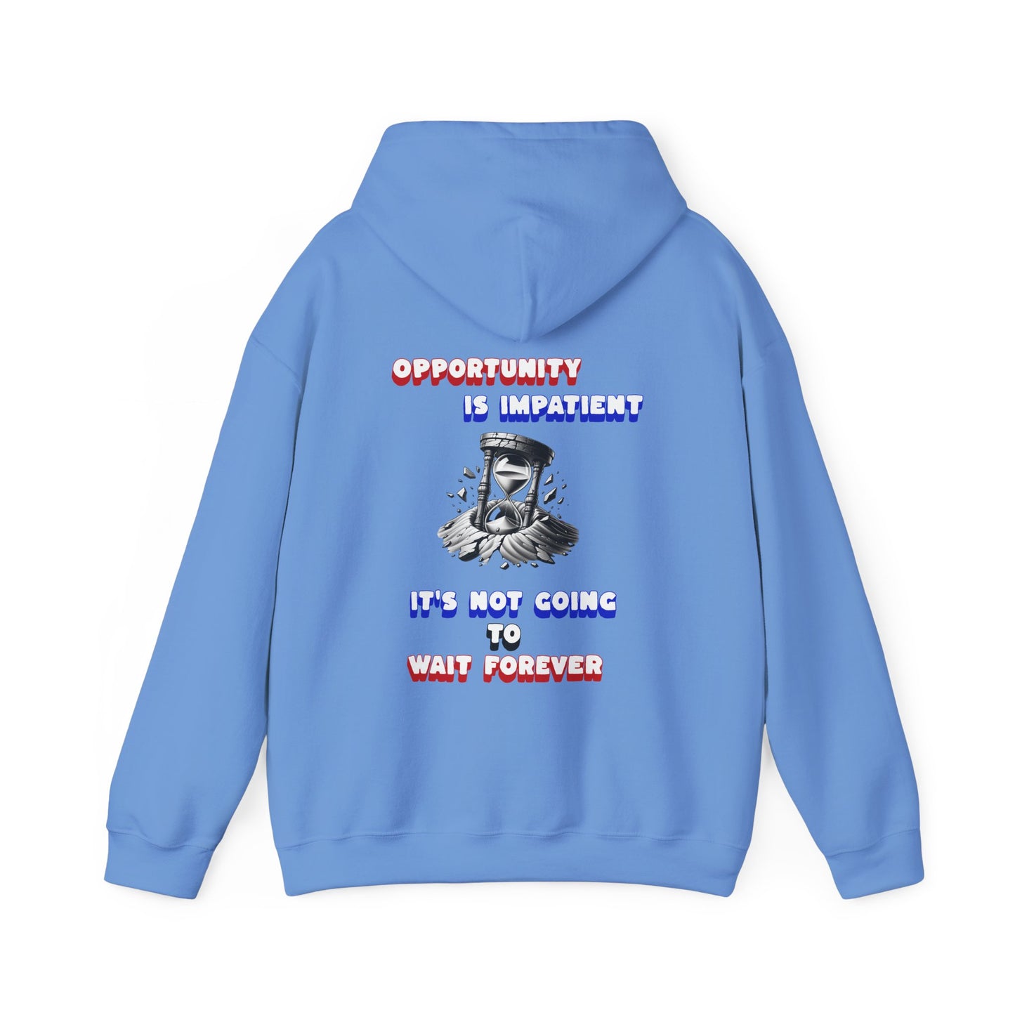 One Last Design Unisex Heavy Blend Hooded Sweatshirt | Opportunity Is Impatient