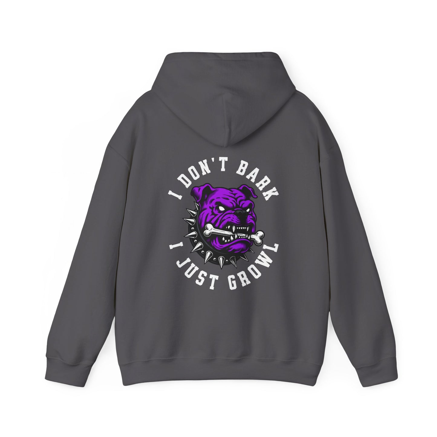 One Last Design Unisex Heavy Blend Hooded Sweatshirt | I Don't Growl I Just Bark