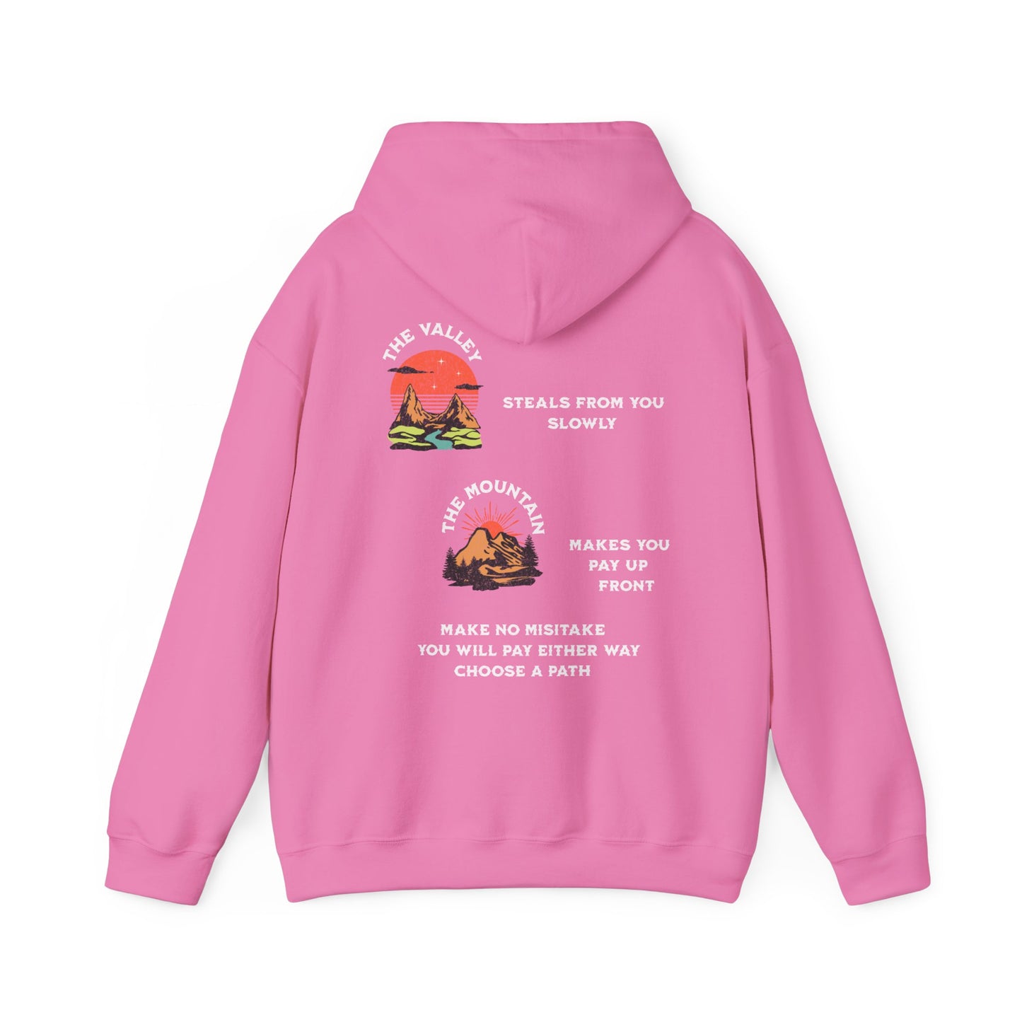 One Last Design Unisex Heavy Blend Hooded Sweatshirt | From The Valley To The Mountain Top