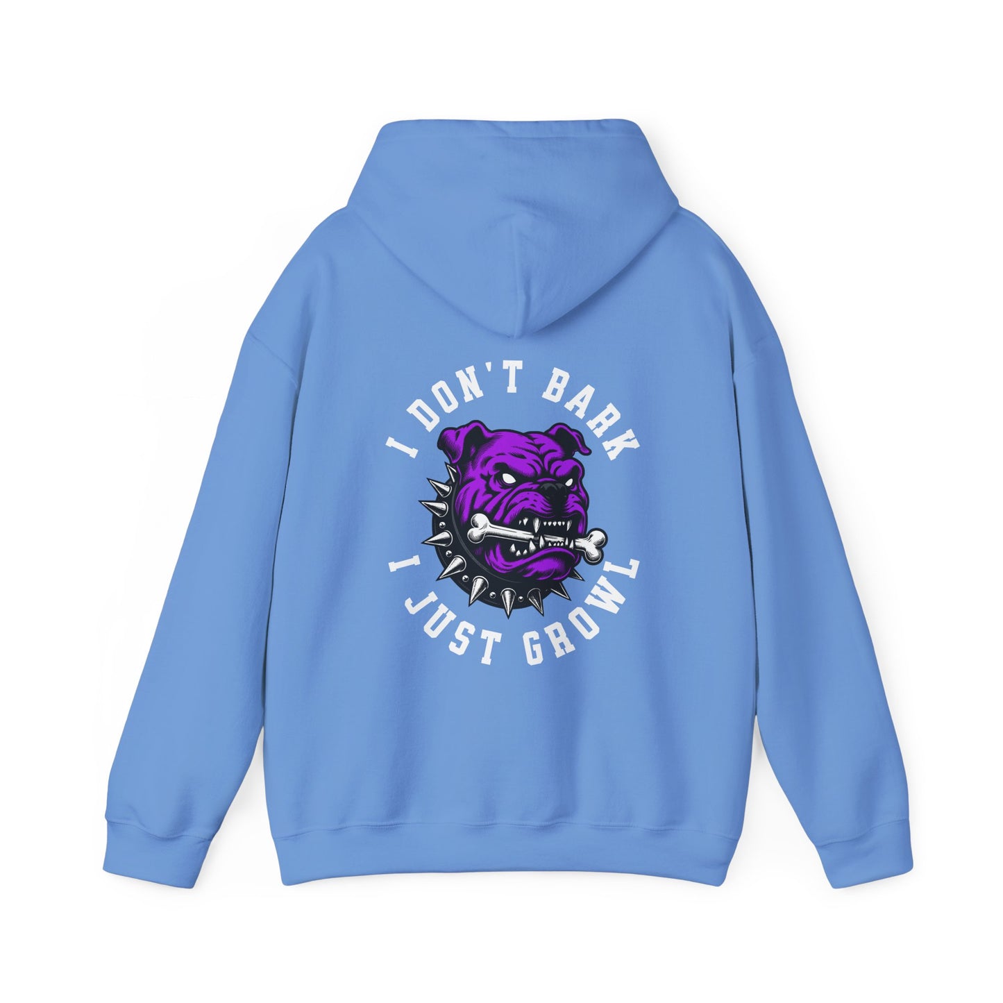 One Last Design Unisex Heavy Blend Hooded Sweatshirt | I Don't Growl I Just Bark