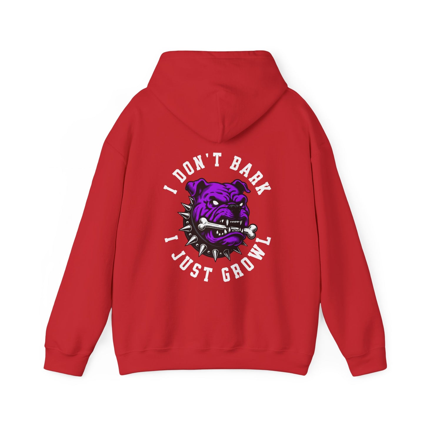 One Last Design Unisex Heavy Blend Hooded Sweatshirt | I Don't Growl I Just Bark