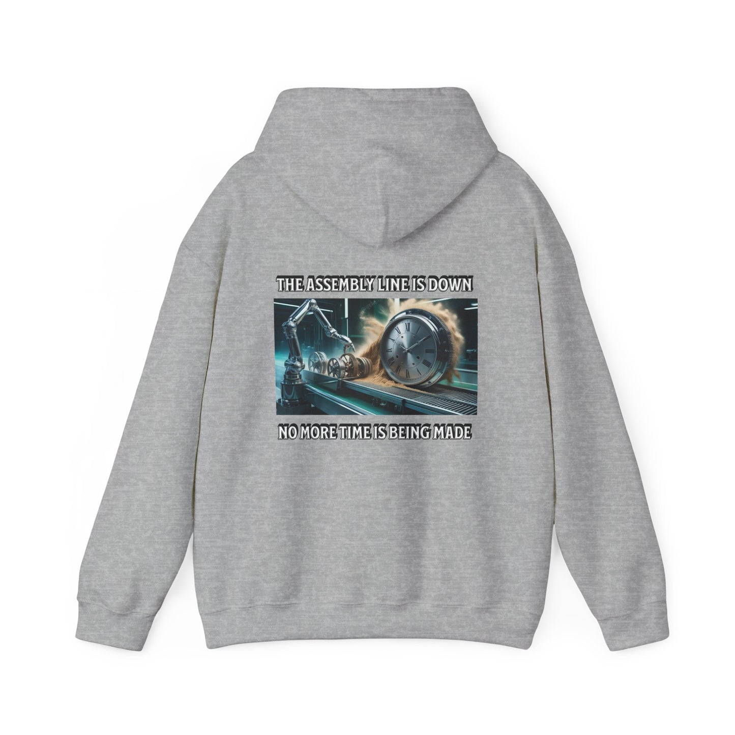 Unisex Heavy Blend™ Hooded Sweatshirt | No More Time Can Be Produced | Time Is A Limited Resource