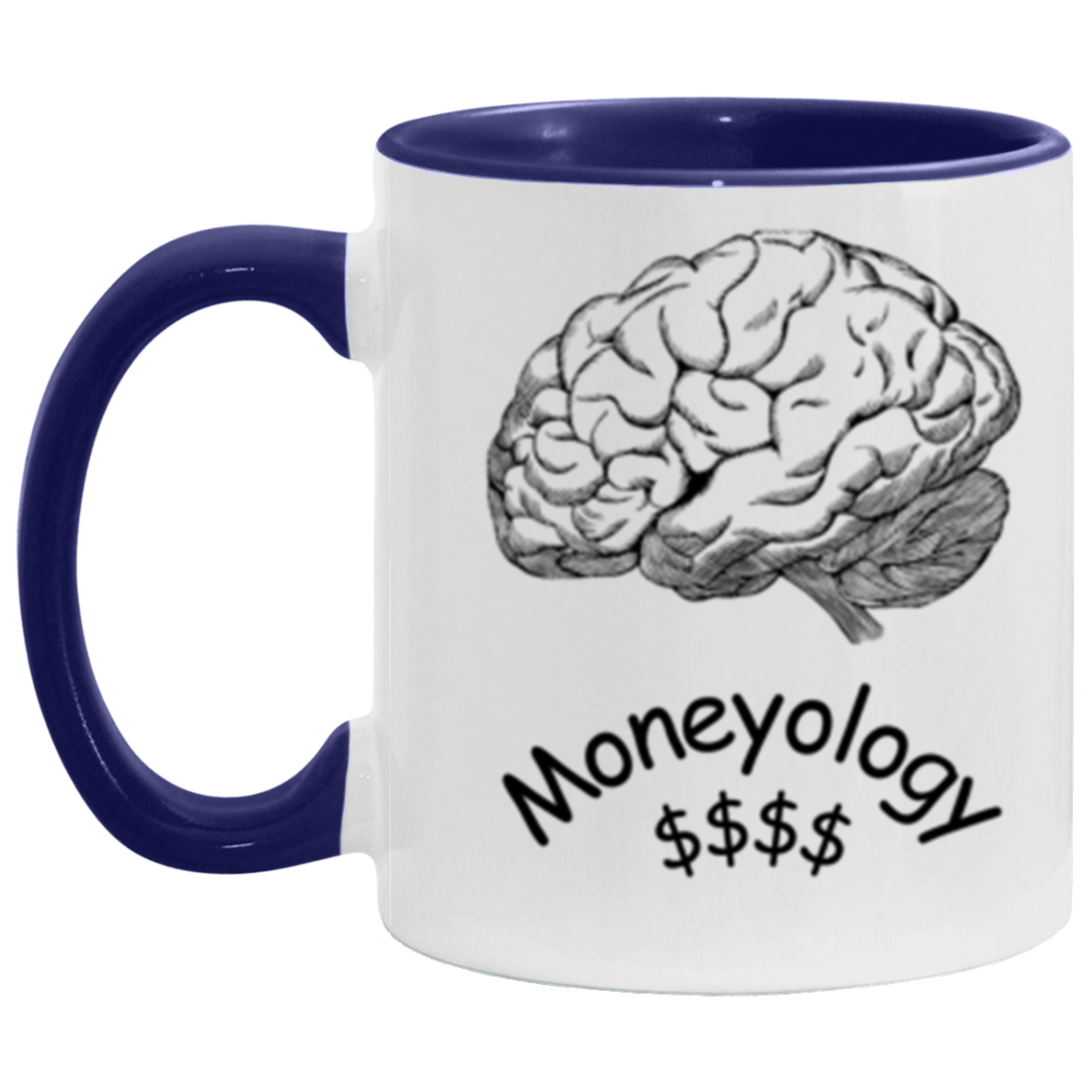 Wrap Around 11oz Accent Mug, Moneyology, The Study of Money, Coffee, Coffee Mug