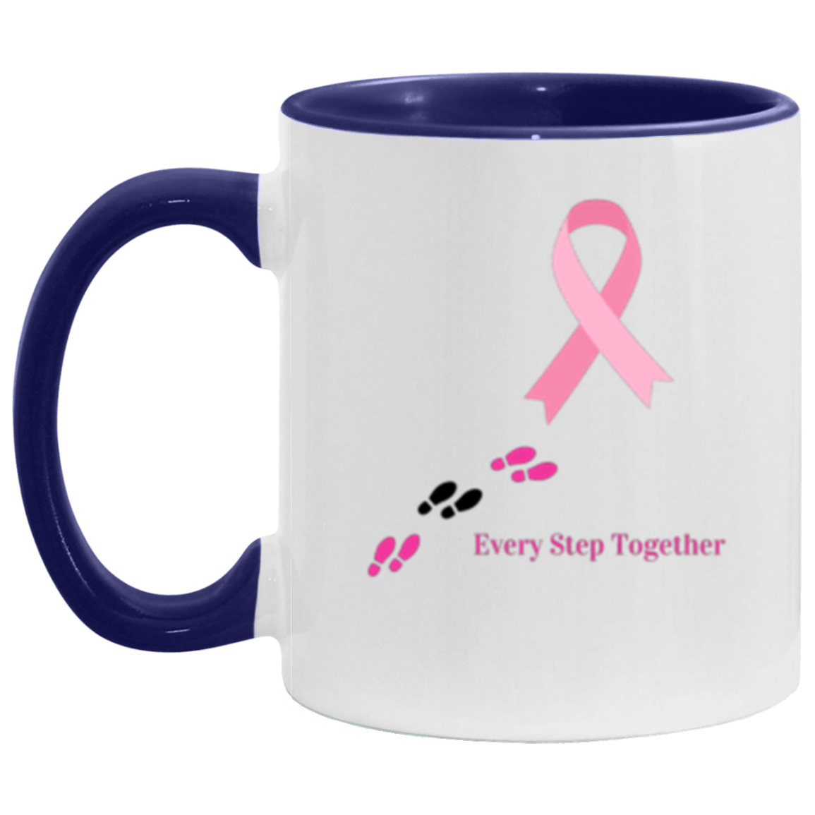Wrap Around 11oz Accent Mug, Cancer Awareness, Coffee, Mug, Coffee