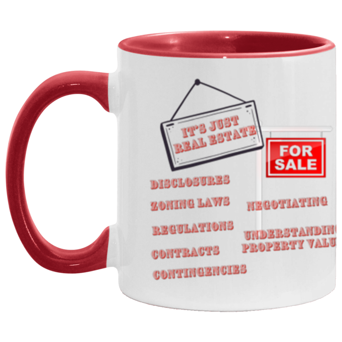 Wrap Around 11oz Accent Mug, Real Estate, Mug, Coffee Mug, Coffee, Sold