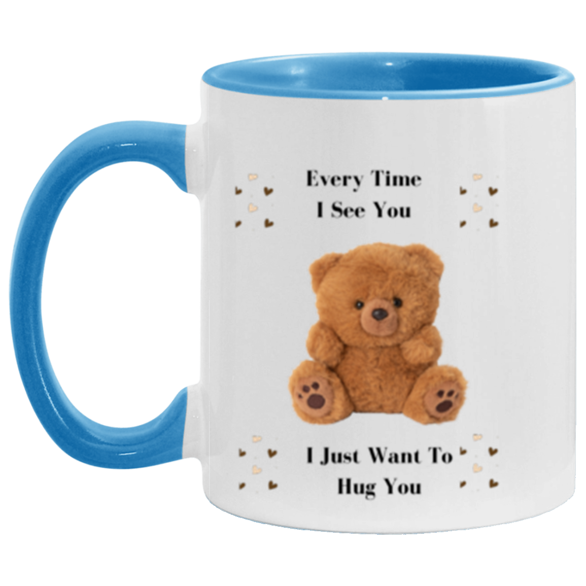 Wrap Around 11oz Accent Mug, Coffee Mug, Mug, Love, Bear Love