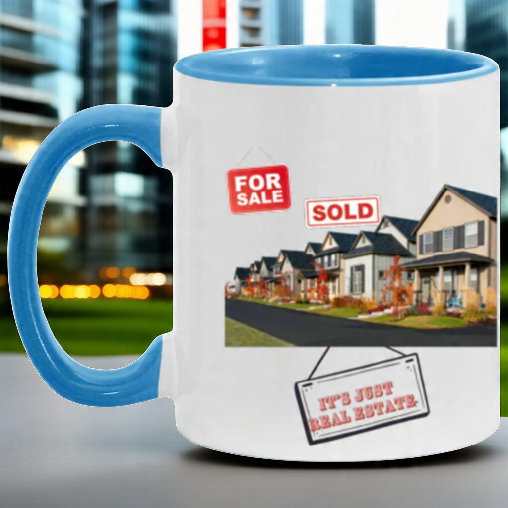 Wrap Around 11oz Accent Mug, Real Estate, Mug, Coffee Mug, Coffee, Sold