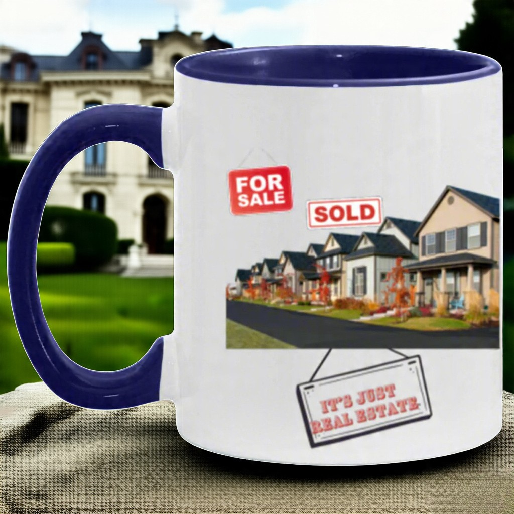 Wrap Around 11oz Accent Mug, Real Estate, Mug, Coffee Mug, Coffee, Sold