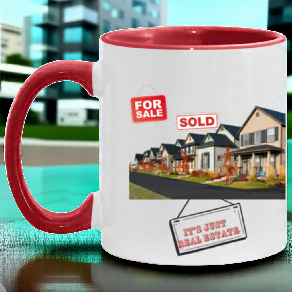 Wrap Around 11oz Accent Mug, Real Estate, Mug, Coffee Mug, Coffee, Sold
