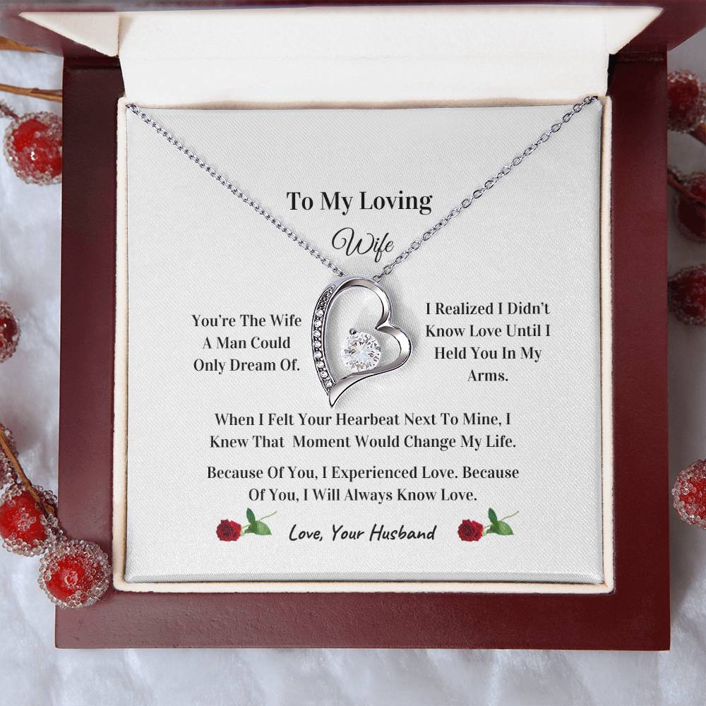 My Beautiful Wife | Love Knot Necklace | Mother's Day Gift | Love You Always