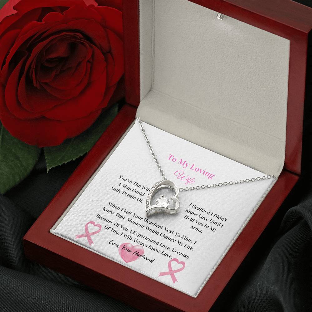 My Beautiful Wife | Love Knot Necklace | Mother's Day Gift | Love You Always | Cancer Awareness