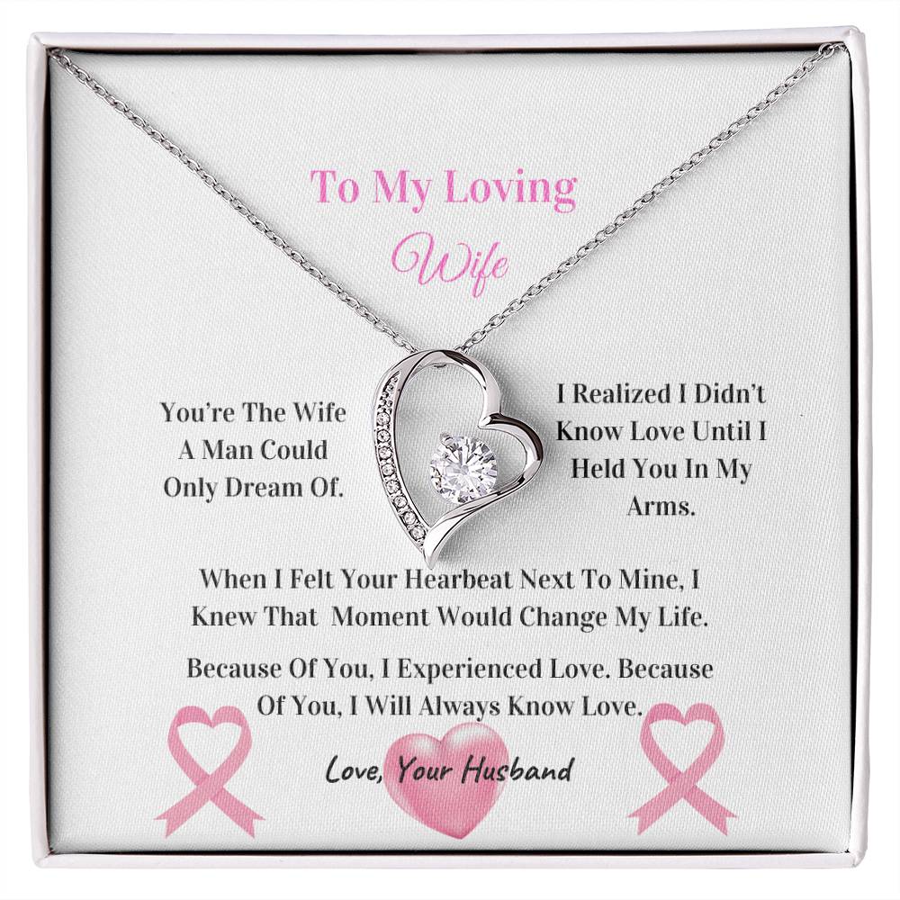 My Beautiful Wife | Love Knot Necklace | Mother's Day Gift | Love You Always | Cancer Awareness