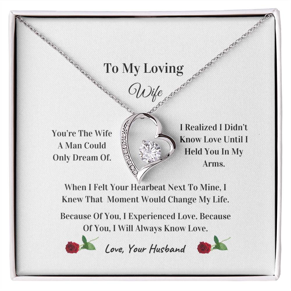 My Beautiful Wife | Love Knot Necklace | Mother's Day Gift | Love You Always