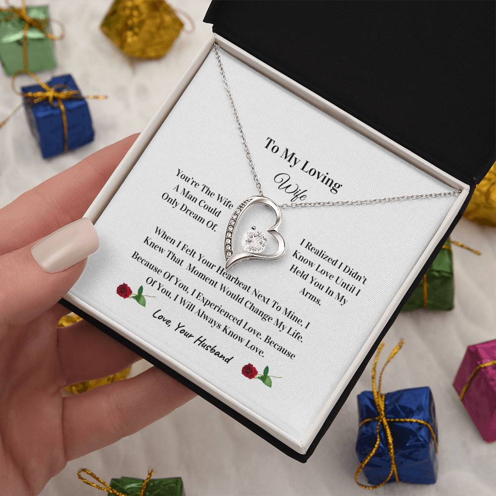 My Beautiful Wife | Love Knot Necklace | Mother's Day Gift | Love You Always