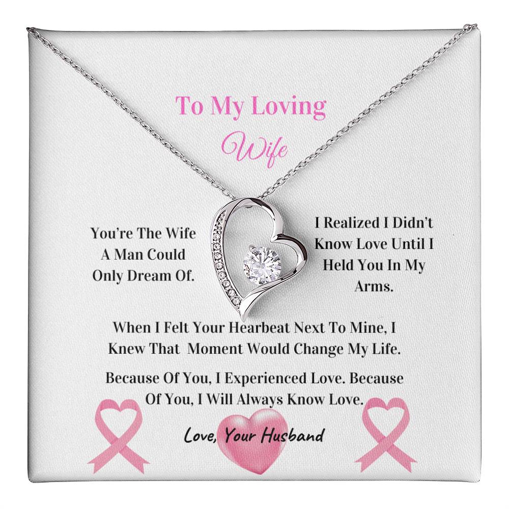 My Beautiful Wife | Love Knot Necklace | Mother's Day Gift | Love You Always | Cancer Awareness