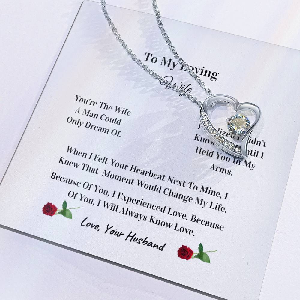 My Beautiful Wife | Love Knot Necklace | Mother's Day Gift | Love You Always
