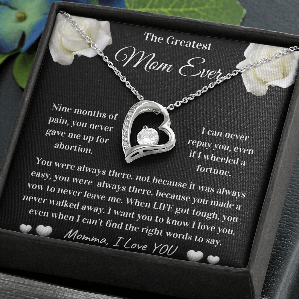 Greatest Mom Ever | Mom Love Knot Necklace