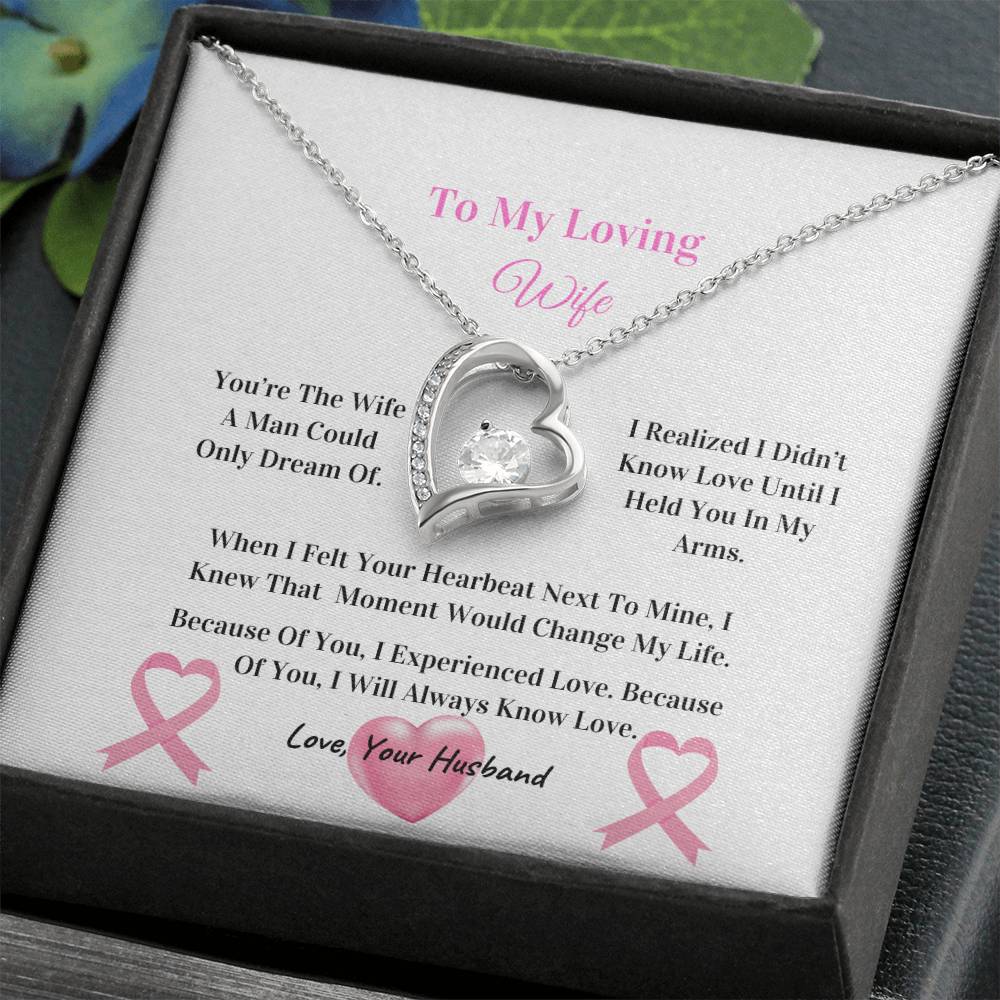 My Beautiful Wife | Love Knot Necklace | Mother's Day Gift | Love You Always | Cancer Awareness