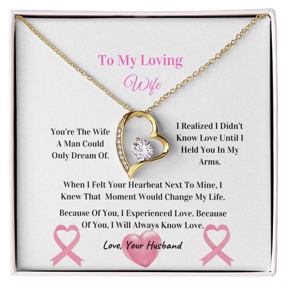My Beautiful Wife | Love Knot Necklace | Mother's Day Gift | Love You Always | Cancer Awareness