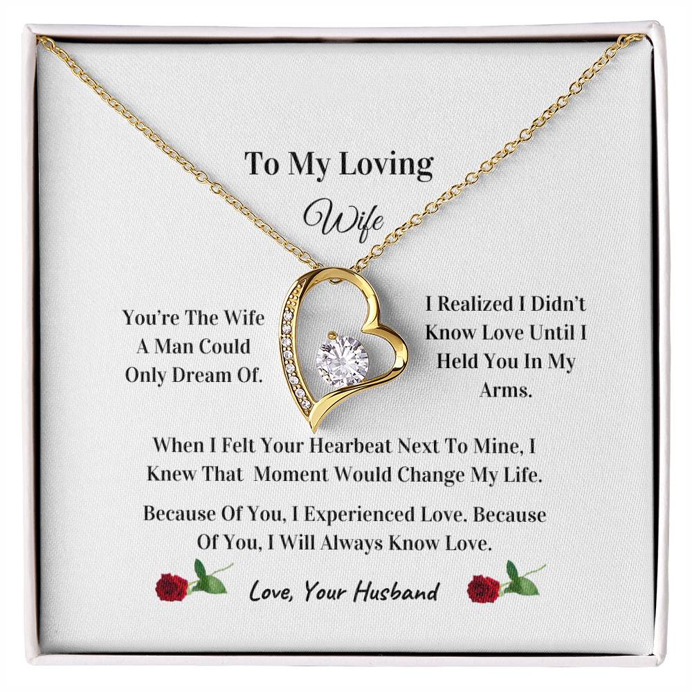 My Beautiful Wife | Love Knot Necklace | Mother's Day Gift | Love You Always