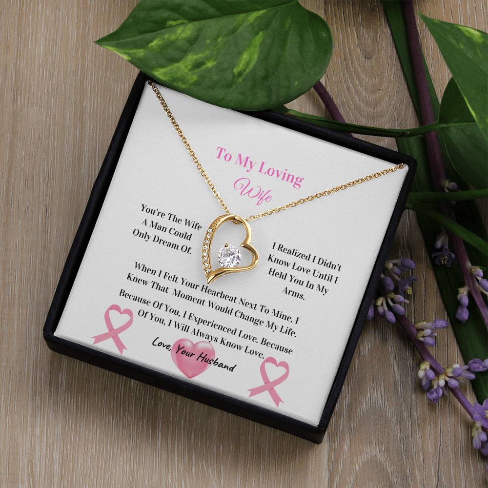 My Beautiful Wife | Love Knot Necklace | Mother's Day Gift | Love You Always | Cancer Awareness