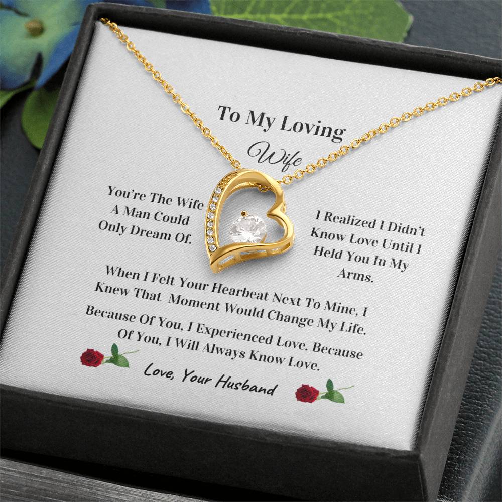 My Beautiful Wife | Love Knot Necklace | Mother's Day Gift | Love You Always