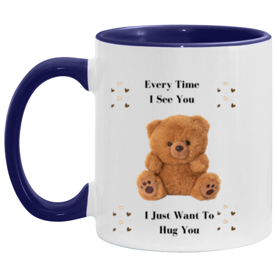 Wrap Around 11oz Accent Mug, Coffee Mug, Mug, Love, Bear Love