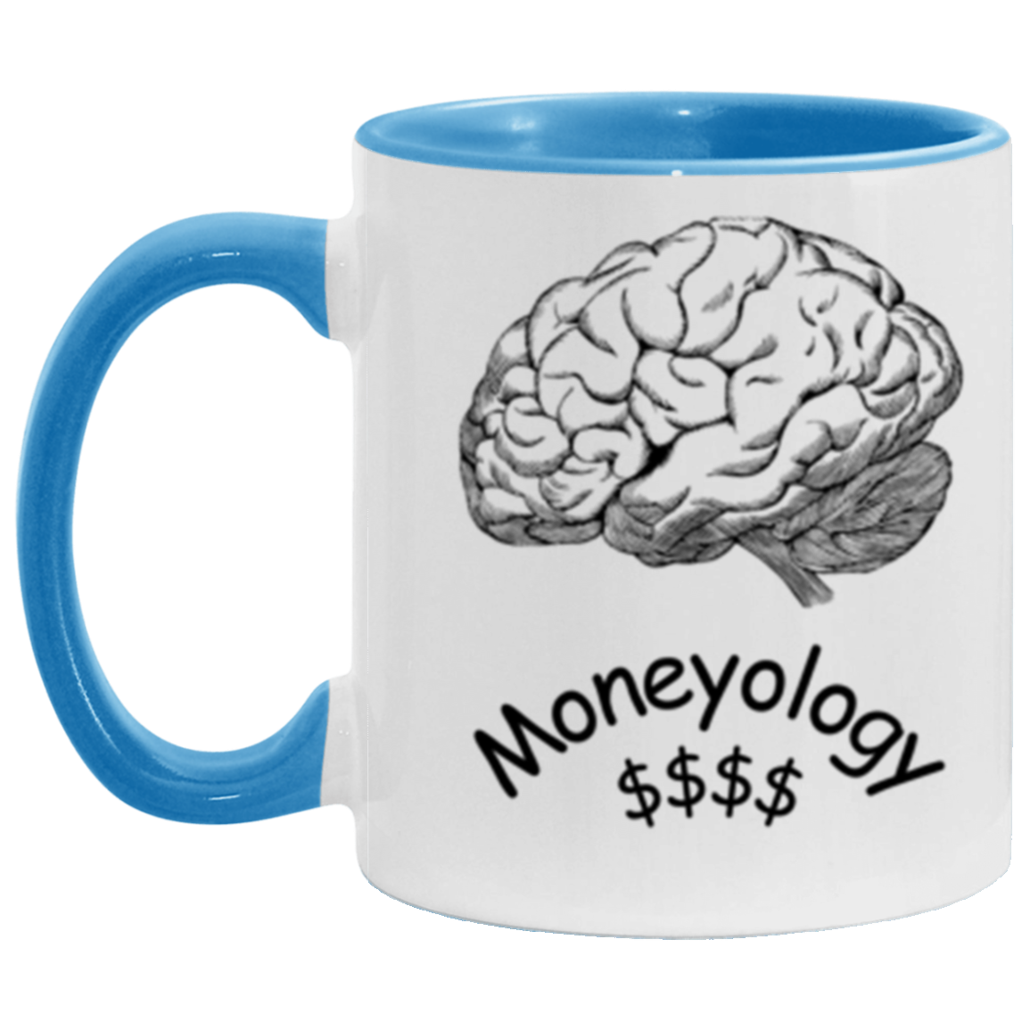 Wrap Around 11oz Accent Mug, Moneyology, The Study of Money, Coffee, Coffee Mug