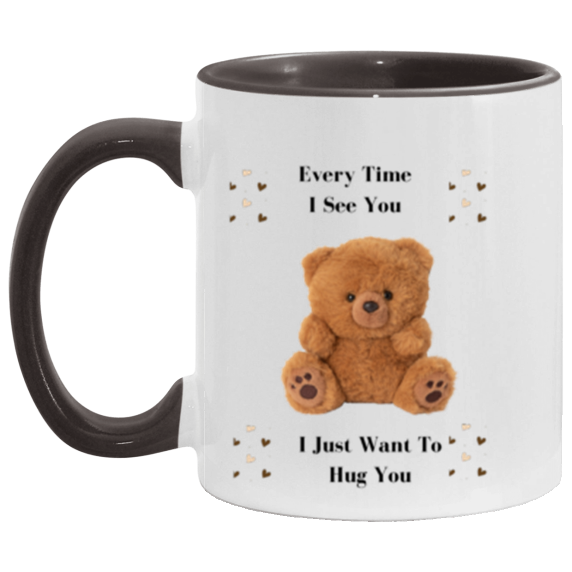 Wrap Around 11oz Accent Mug, Coffee Mug, Mug, Love, Bear Love