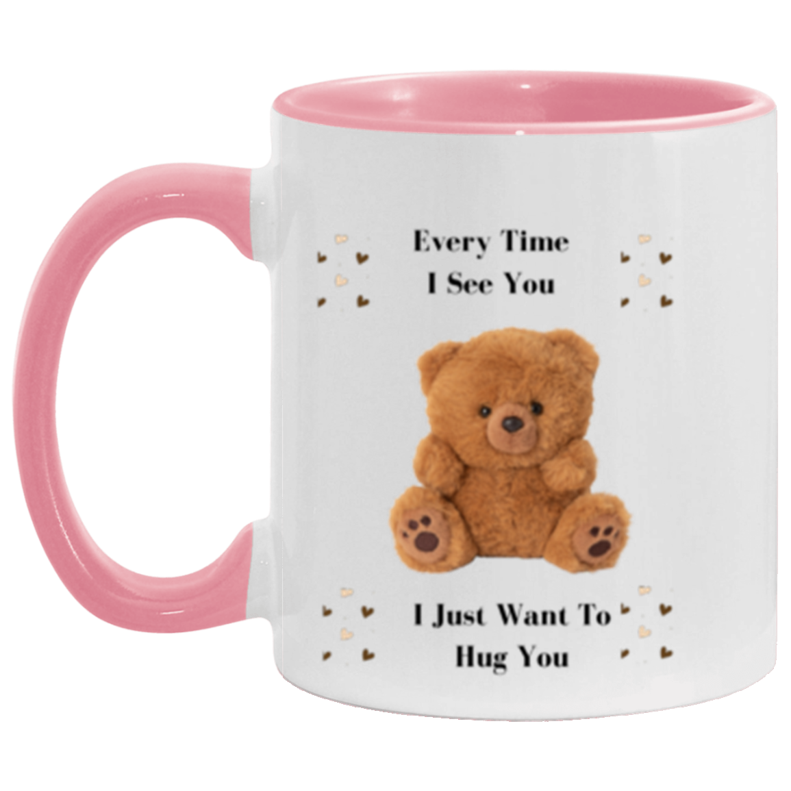 Wrap Around 11oz Accent Mug, Coffee Mug, Mug, Love, Bear Love