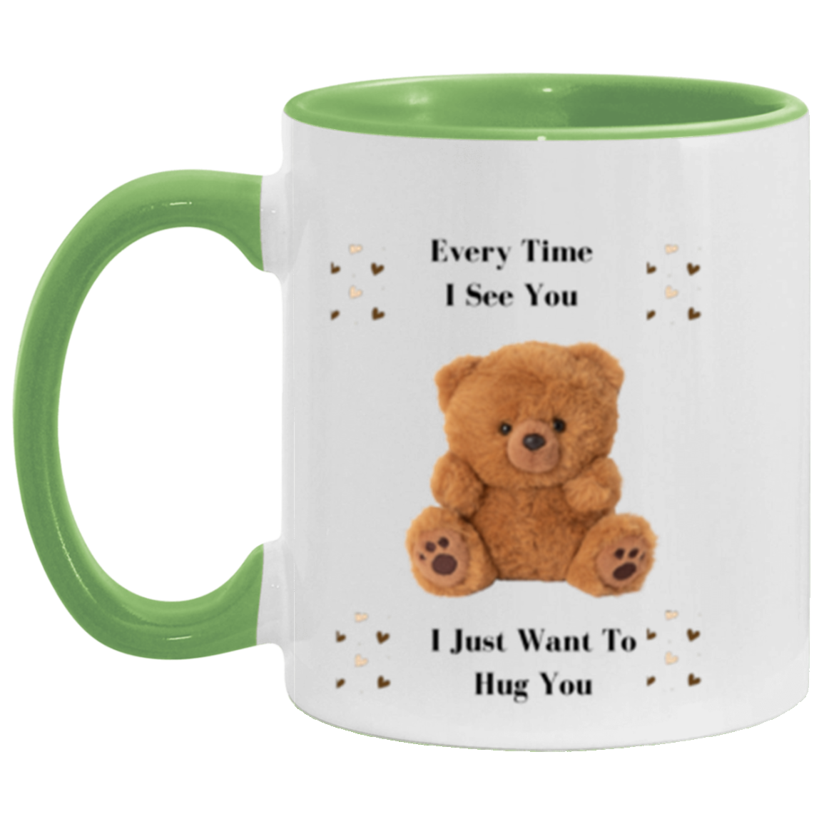 Wrap Around 11oz Accent Mug, Coffee Mug, Mug, Love, Bear Love