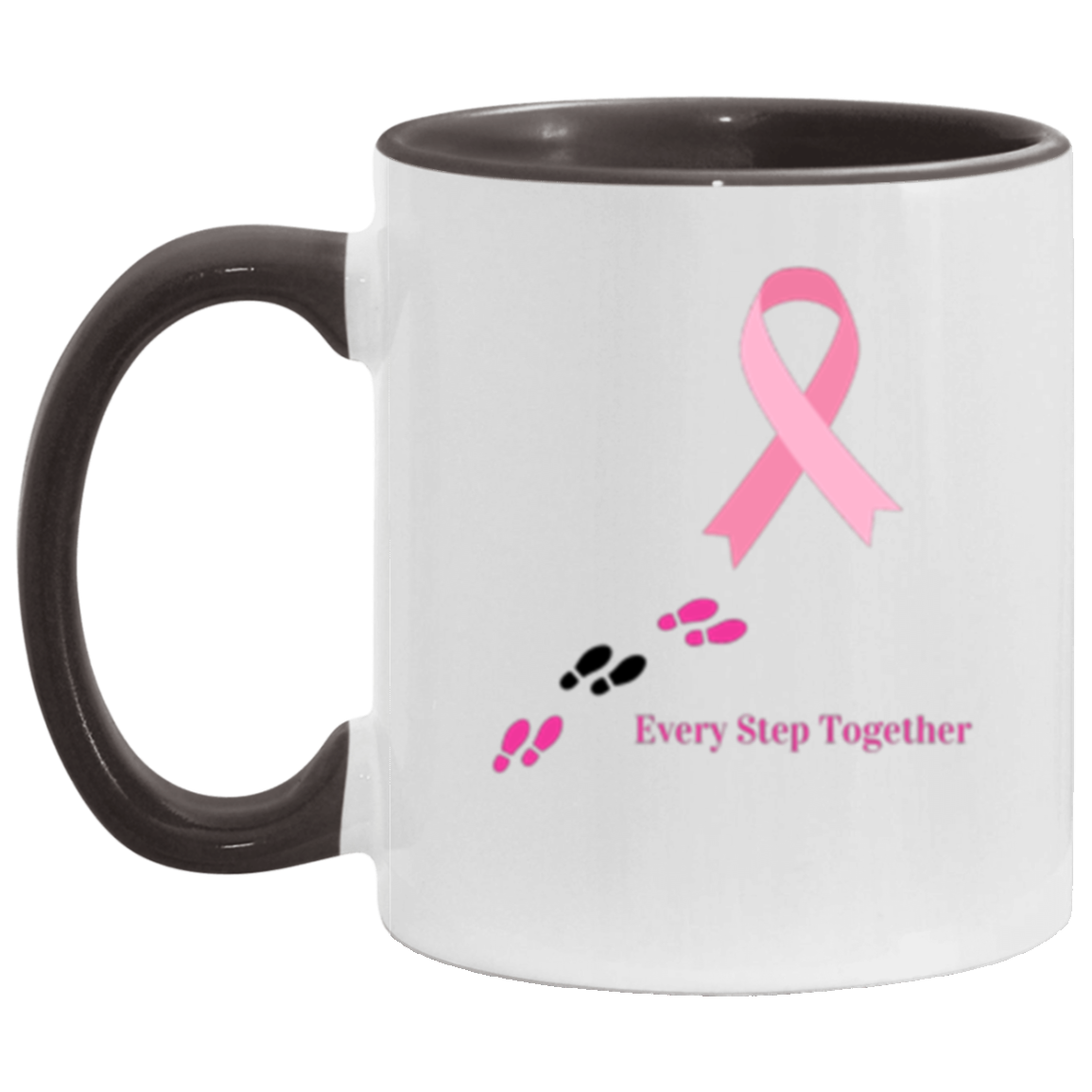 Wrap Around 11oz Accent Mug, Cancer Awareness, Coffee, Mug, Coffee