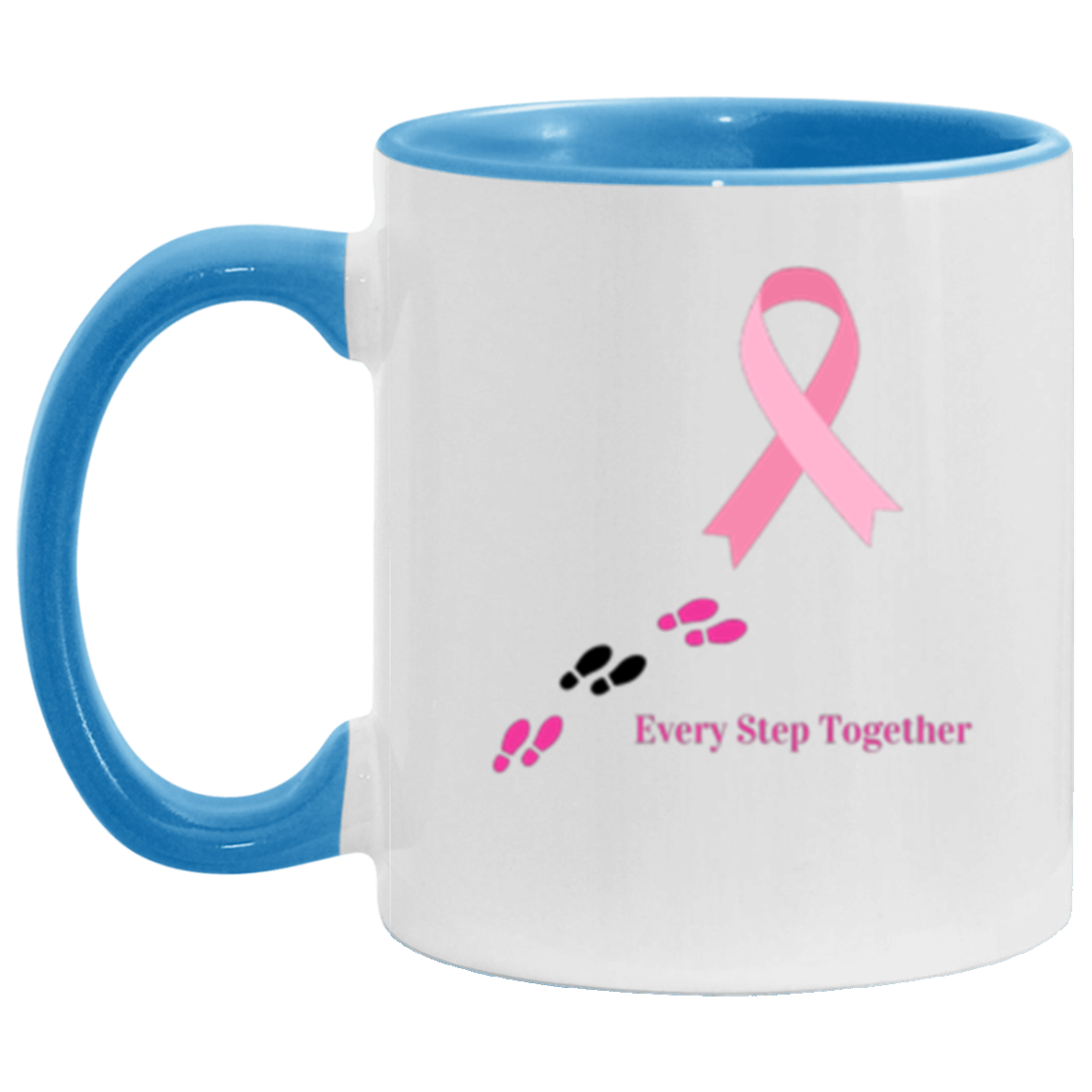 Wrap Around 11oz Accent Mug, Cancer Awareness, Coffee, Mug, Coffee