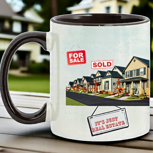Wrap Around 11oz Accent Mug, Real Estate, Mug, Coffee Mug, Coffee, Sold