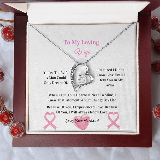 My Beautiful Wife  | Love Knot Necklace | Mother's Day Gift | Love You Always | Cancer Awareness