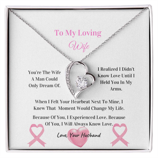 My Beautiful Wife  | Love Knot Necklace | Mother's Day Gift | Love You Always | Cancer Awareness