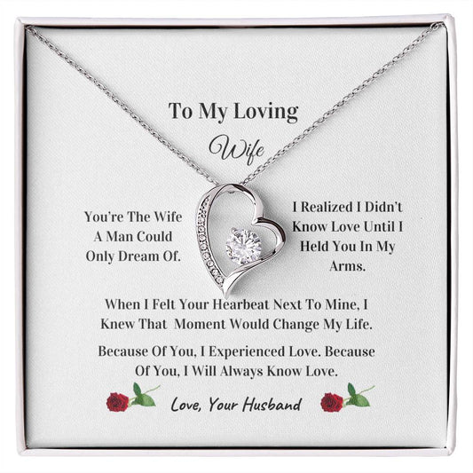 My Beautiful Wife  | Love Knot Necklace | Mother's Day Gift | Love You Always