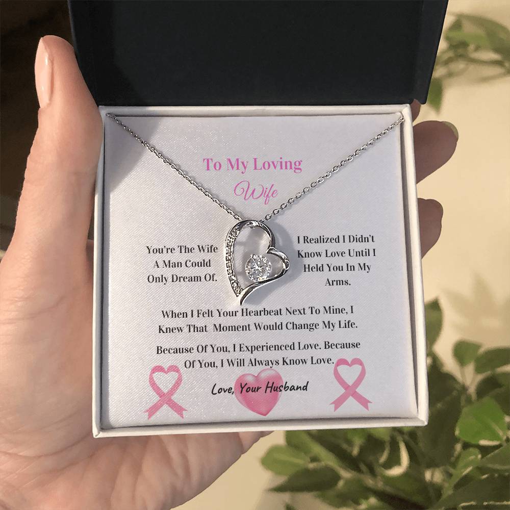 My Beautiful Wife  | Love Knot Necklace | Mother's Day Gift | Love You Always | Cancer Awareness