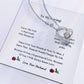 My Beautiful Wife  | Love Knot Necklace | Mother's Day Gift | Love You Always