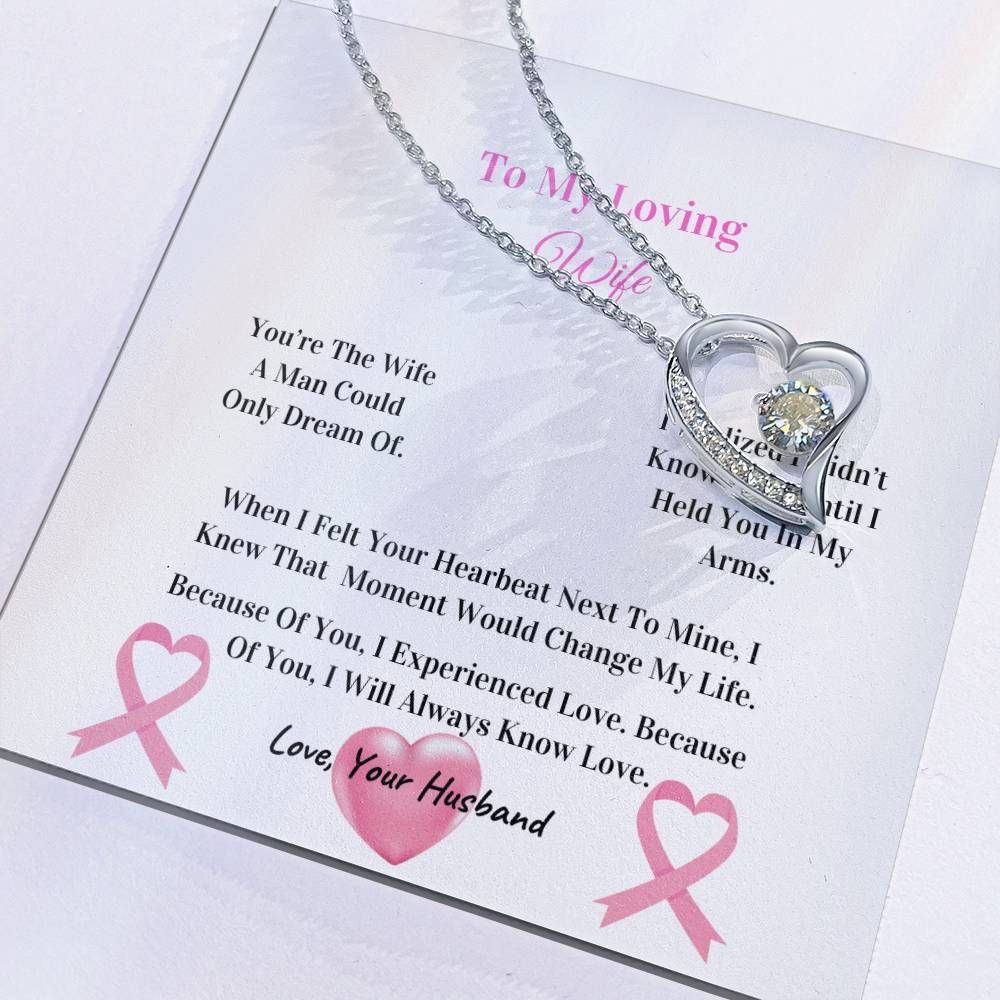 My Beautiful Wife  | Love Knot Necklace | Mother's Day Gift | Love You Always | Cancer Awareness