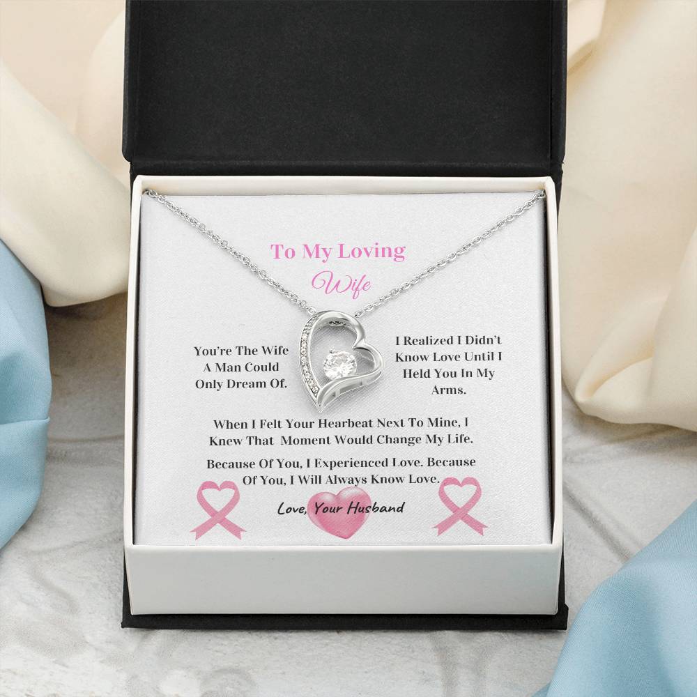 My Beautiful Wife  | Love Knot Necklace | Mother's Day Gift | Love You Always | Cancer Awareness