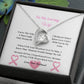 My Beautiful Wife  | Love Knot Necklace | Mother's Day Gift | Love You Always | Cancer Awareness