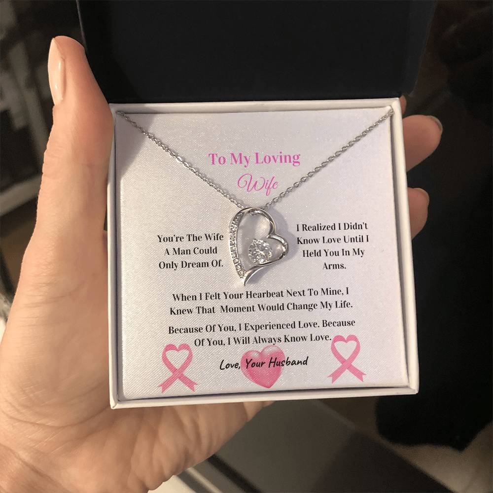 My Beautiful Wife  | Love Knot Necklace | Mother's Day Gift | Love You Always | Cancer Awareness