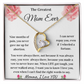 Greatest Mom Ever | Mom Love Knot Necklace | Momma, I Love You