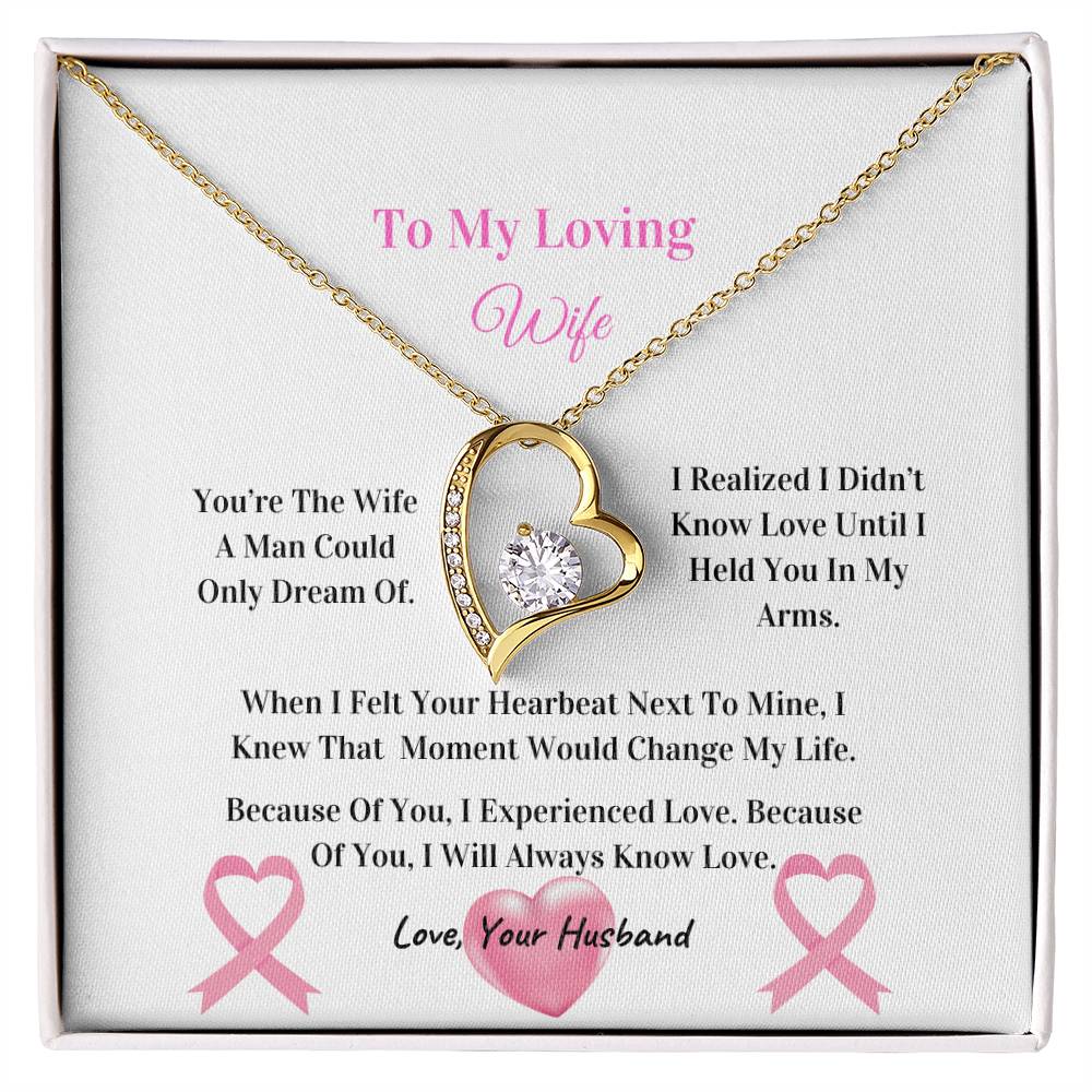 My Beautiful Wife  | Love Knot Necklace | Mother's Day Gift | Love You Always | Cancer Awareness