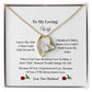 My Beautiful Wife  | Love Knot Necklace | Mother's Day Gift | Love You Always