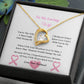My Beautiful Wife  | Love Knot Necklace | Mother's Day Gift | Love You Always | Cancer Awareness