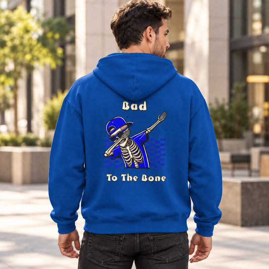 Bad to the Bone | Hooded Sweatshirt lifestyle photograph